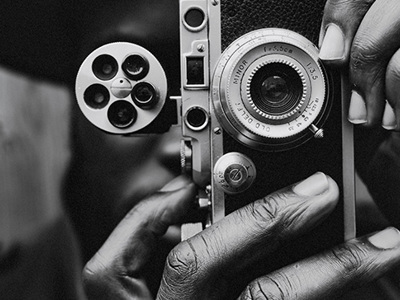 Photographer with camera